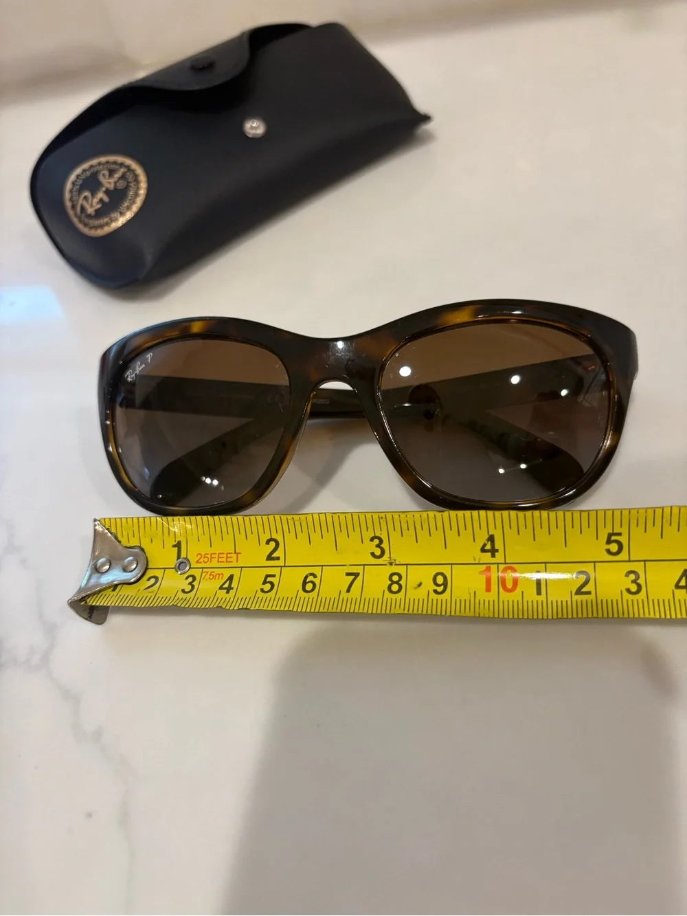 Ray-Ban Men's Tortoiseshell Frame with Brown Gradient Lenses Sunglasses